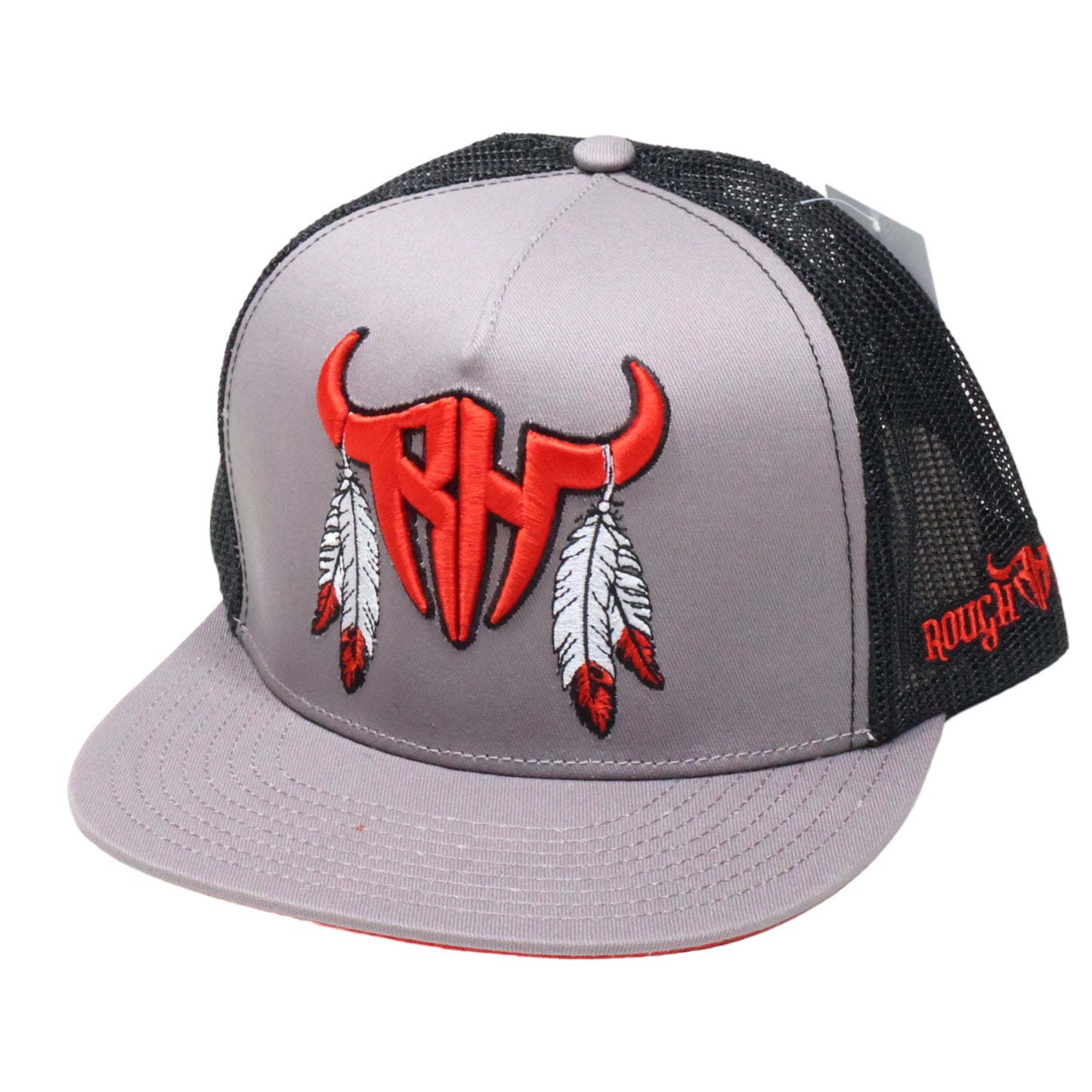 Warrior Grey - Red Logo Snapback