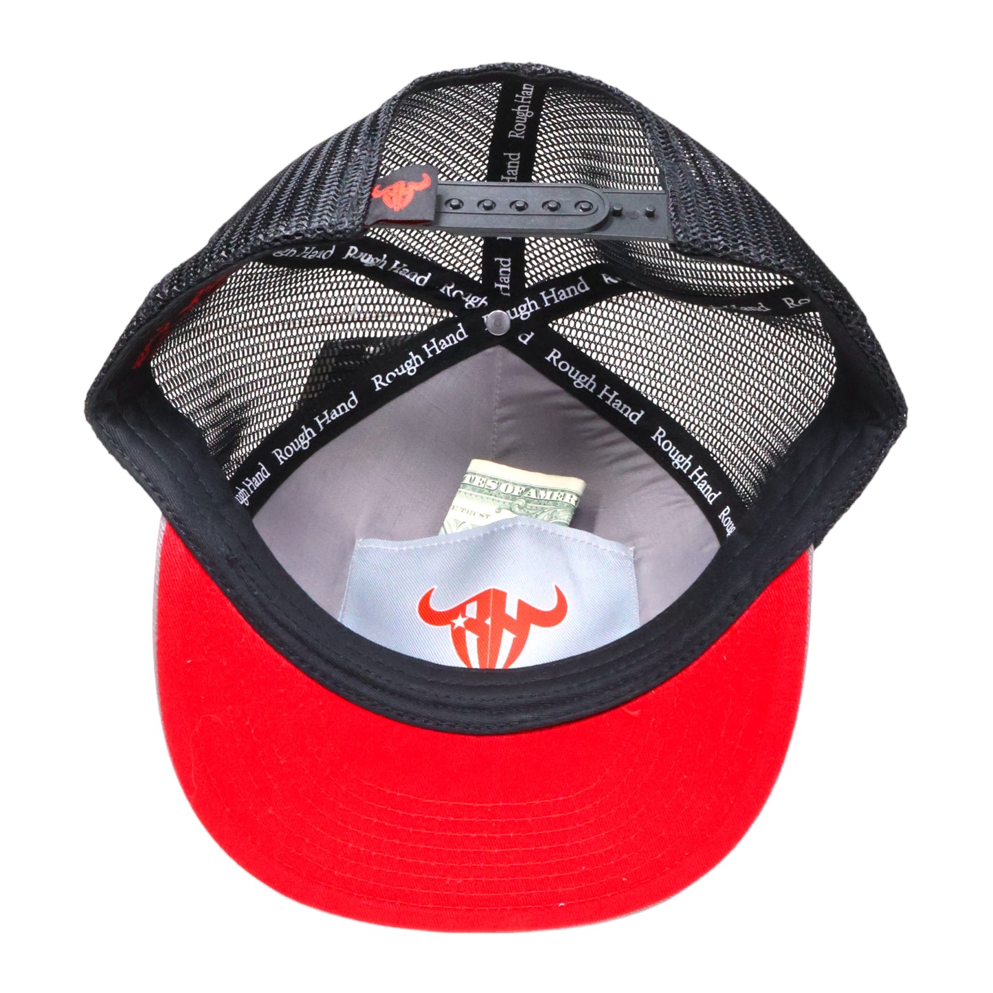 Warrior Grey - Red Logo Snapback